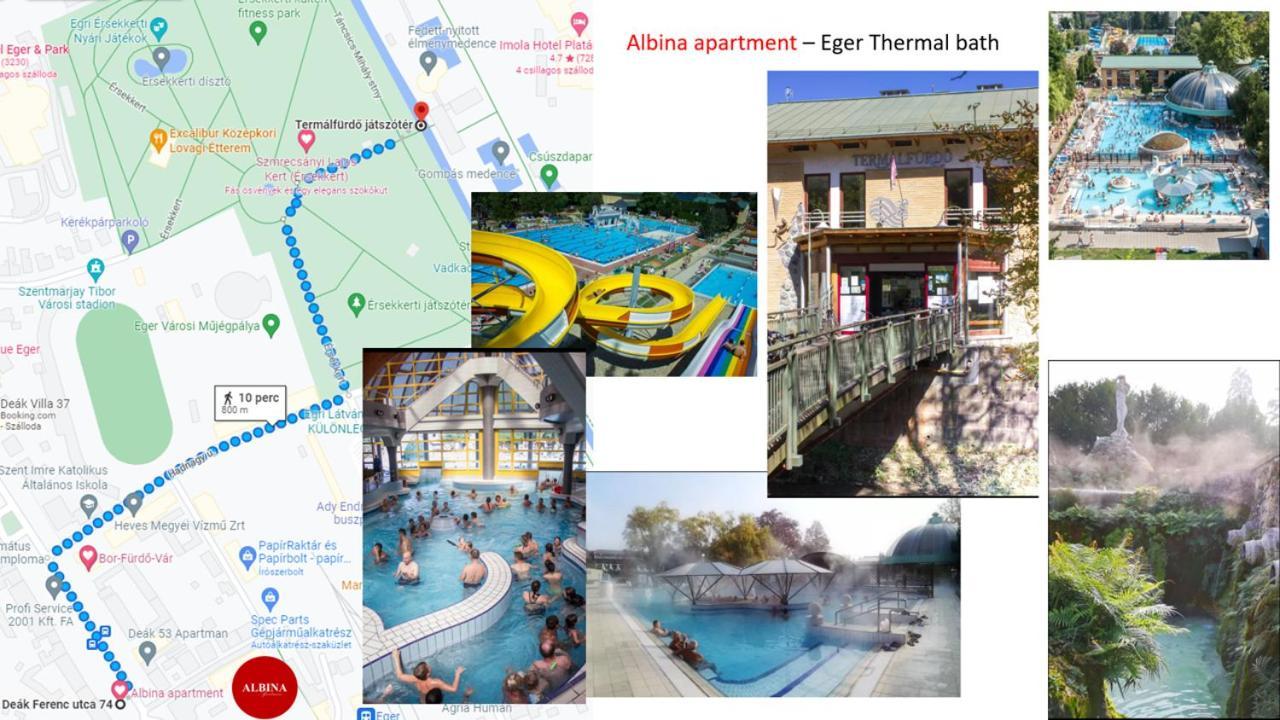 Albina Apartman Eger Eksteriør bilde