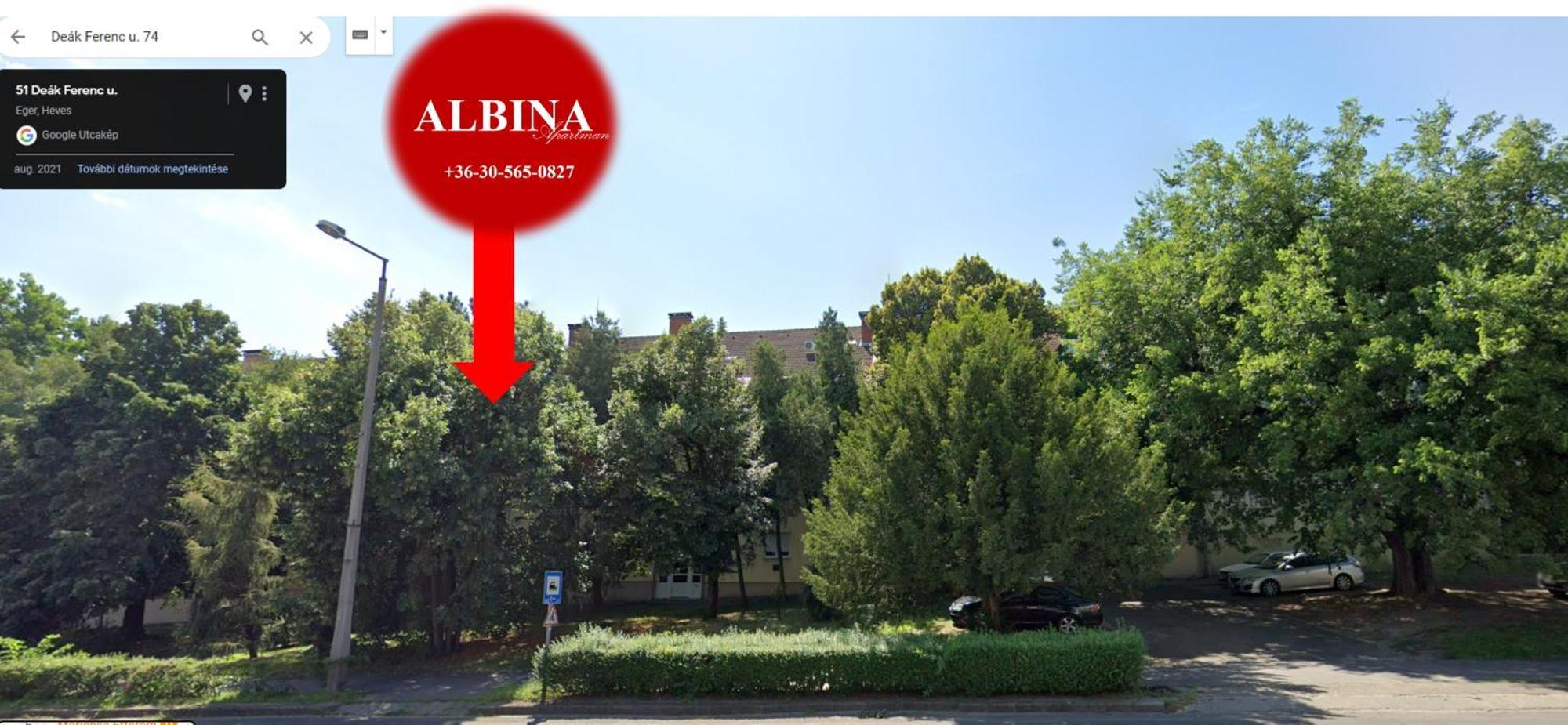 Albina Apartman Eger Eksteriør bilde